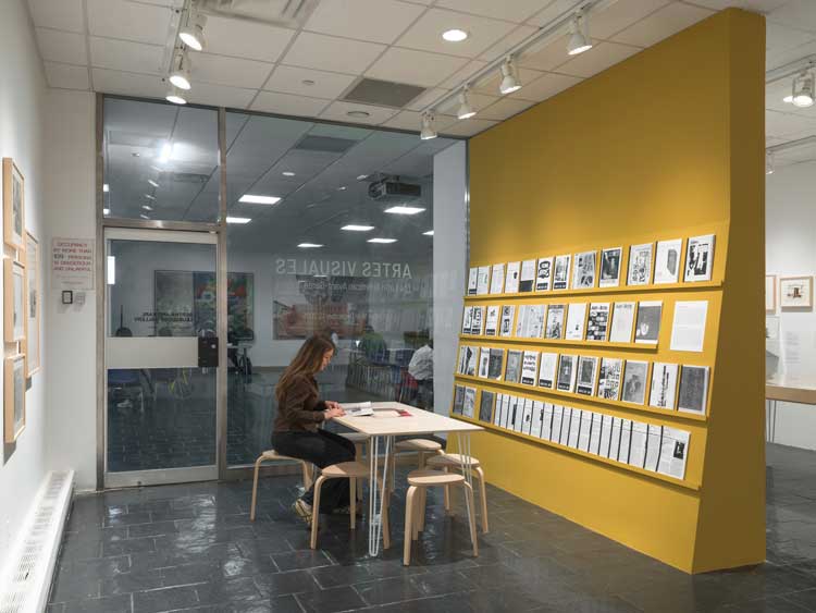 Artes Visuales, The Latin American Avant-Garde in Print, installation view, Bertha and Karl Leubsdorf Gallery, Hunter College Art Galleries, 2025. Photo: JSP Art Photography.
