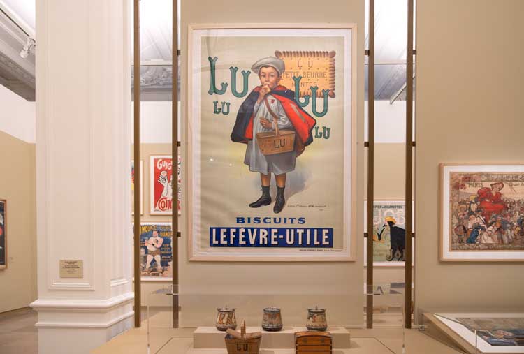 Firmin Bouisset Firmin Bouisset (1859–1925), poster for the biscuits brand Lefèvre-Utile (LU). Section Advertising for Everything and Everyone, Art is in the Street, Musée d