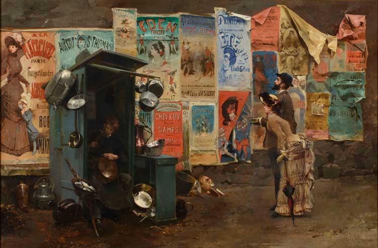 Louis-Robert Carrier-Belleuse (1848-1913). L’Étameur, 1882. Oil on canvas, 64.8 × 97.8 cm. Private collection. Photo: Studio Redivivus.