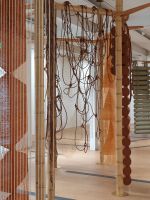 Leonor Antunes, The homemaker and her domain II, 2022. Installation view, Fruitmarket, Edinburgh, 2023. Courtesy the artist, kurimanzutto, Mexico City / New York and Marian Goodman Gallery. Photo: Nick Ash.