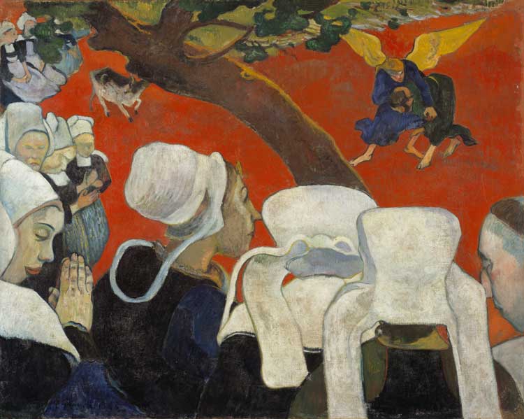 Paul Gauguin, Vision of the Sermon (Jacob Wrestling with the Angel), 1888. Oil on canvas, 72.20 x 91.00 cm. © National Galleries of Scotland, Edinburgh.