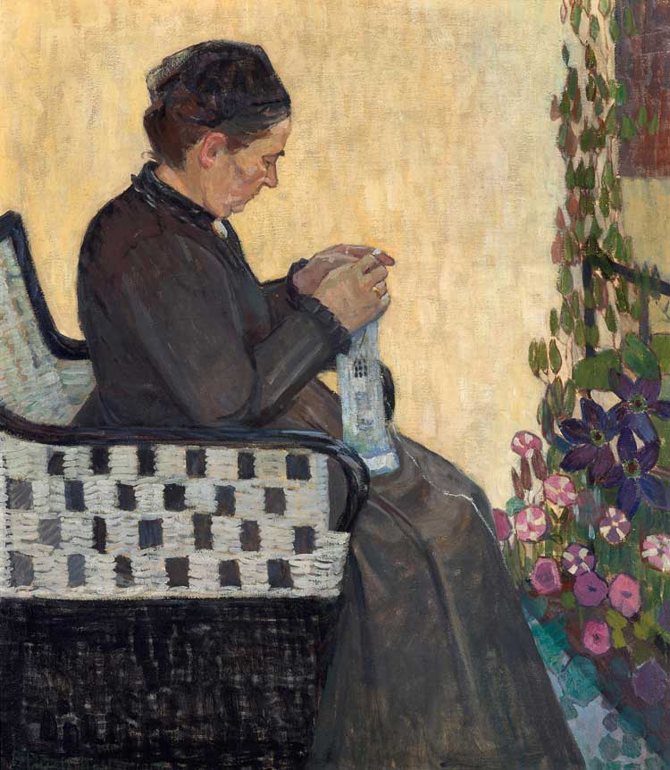Broncia Koller-Pinell, Die Mutter der Kunstlerin, 1907. Oil on canvas, 91 × 77.5 cm. © Artothek des Bundes, on permanent loan at the Belvedere, Vienna.