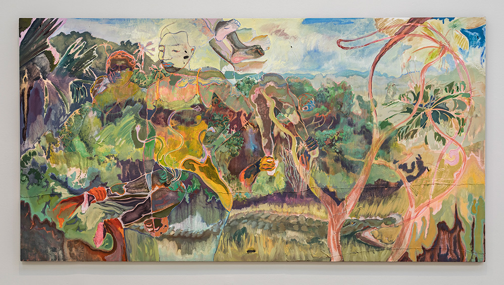 Michael Armitage. Paradise Edict, 2019. Installation view, Haus der Kunst, Munich, 2020. Photo: Markus Tretter.