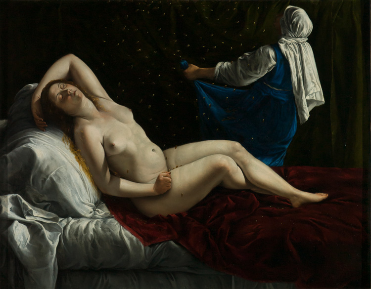 Artemisia Gentileschi. Danaë, c1612. Oil on copper, 41.3 × 52.7 cm. Saint Louis Art Museum. Museum Purchase 93:1986. © Saint Louis Art Museum.