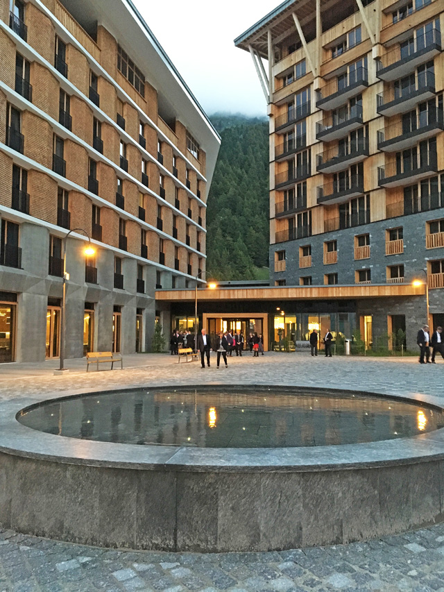The Radisson Blu Reussen looking onto Piazza. Photo: Veronica Simpson.