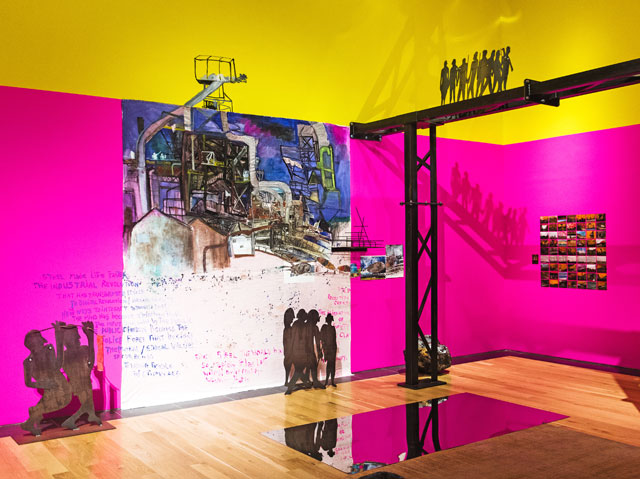 Anna Boghiguian, A Meteor Fell from the Sky, 2018, installation view, Artes Mundi 8, National Museum Cardiff, 2018. Photo: Polly Thomas.