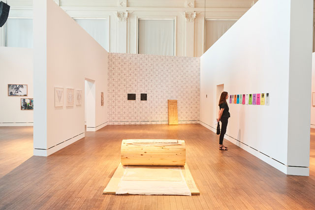 Installation view of the exhibition Mystic Properties, Art Brussels 2018. Photograph: David Plas.