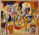 Arshile Gorky. Water of the Flowery Mill, 1944 . Oil on canvas, 107.3 x 123.8 cm. The Metropolitan Museum of Art, New York. © ARS, NY and DACS, London 2016. 
Digital image © 2016. The Metropolitan Museum of Art/Art Resource/Scala, Florence.