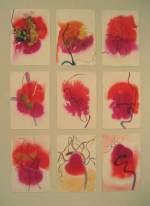 Susan Aldworth. <em>Between Function and Structur</em>e, 2001. Acrylic inks and graphite on paper, 37.5 x 28 cm each&nbsp;(installation shot from&nbsp;&lsquo;Scribing the Soul&rsquo;&nbsp;at Transition Gallery)