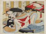 Unknown artist. Woman wearing red garment. Album of Japanese woodblock prints. Courtesy of the Victoria & Albert Museum, London &copy; V&A Images/Victoria and Albert Museum, London
