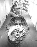 Alice Aycock. The Thousand and One Nights in the Mansion Of Bliss, Part II, The Fortress Of Utopia (Fata Morgana), 1983
The Glance of Eternity: steel, galvanized sheet metal, Plexiglas, motorized parts; 3 ½ h x 14 w x 15 l ft. The Cookie Cutter: galvanized sheet metal; 4’ high x 12’ wide x 10’ long. The Loop to Loop: four elements- steel; 12’ high x 2 ½’ wide x 60’ long Camera Obscura: steel, brass, Styrofoam, plaster. Double Somersault: steel and blinking lights. Wave-Making Machines: two elements- painted wood, steel, motorised parts. The Tree of Life: galvanised sheet metal; 10’ high x 14’ wide. General von Hutier’s Infiltration Tactics: red-orange neon lights, steel; 50’ long. Croissant Cutter: steel, 3’ diameter x 10’ long. Photograph: Luigi Kurmann.