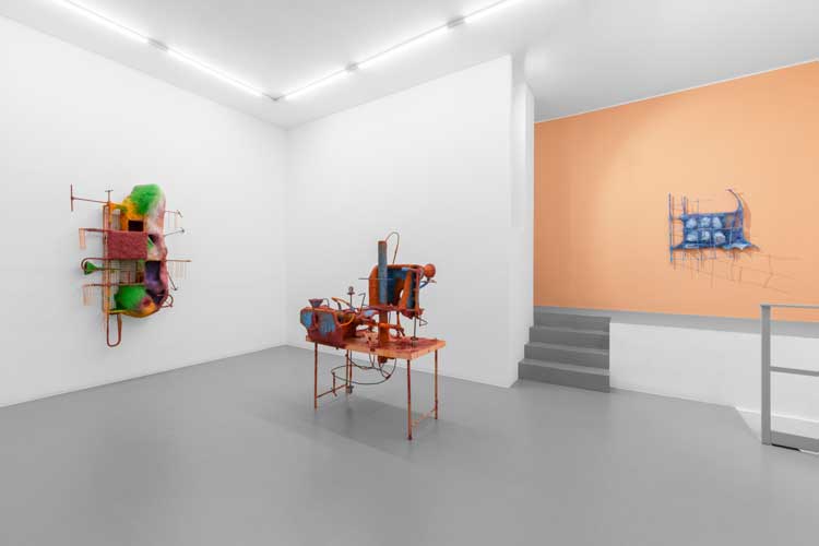 Olivia Bax: Thresh and Hold, 2024-25. Solo exhibition at Ribot, Milan. Photo: Mattia Mognetti.