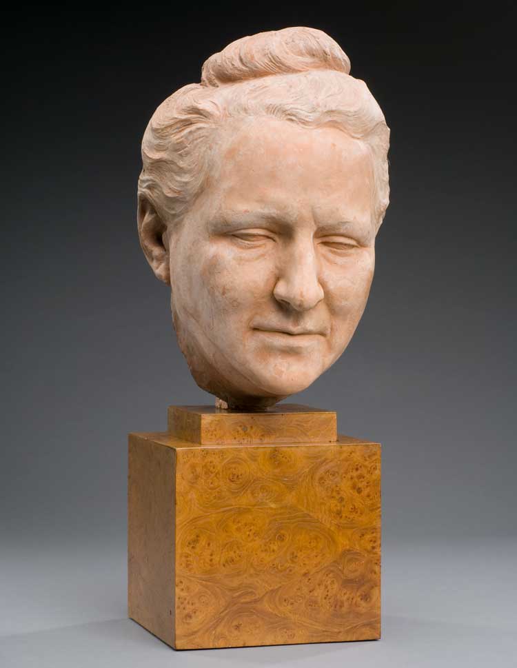 Jo Davidson, Gertrude Stein, 1922–23. Terracotta, 11 x 7 x 9 in (27.9 x 17.8 x 22.9 cm). National Portrait Gallery, Smithsonian Institution, Washington, D.C.