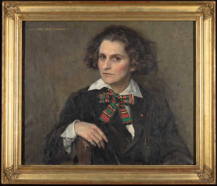 Paul-Émile Bécat, Portrait of Sylvia Beach, 1923. Oil on canvas, 22 x 25 in (55.9 x 63.5 cm). Manuscripts Division, Department of Special Collections, Princeton University Library
