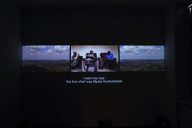 Sammy Baloji, Extractive Landscapes, installation view, Salzburg International Summer Academy of Fine Arts 2019. Photo: Christian Ecker.