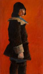 John Bellany. <em>Helen in front of a red background,</em> 1964. &copy; The artist.