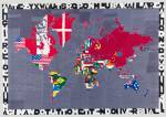 Alighiero Boetti. Mappa, 1979. Embroidery, 90 x 130.5 cm. Courtesy Mazzoleni London.