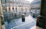 Daniel Buren. <em>Les Deux Plateaux </em>sculpture <em>in situ</em> (permanent). Cour d'honneur, Palais-Royal, Paris, France 1985-1986. Detail.&nbsp;&copy;&nbsp;DB & ADAGP.