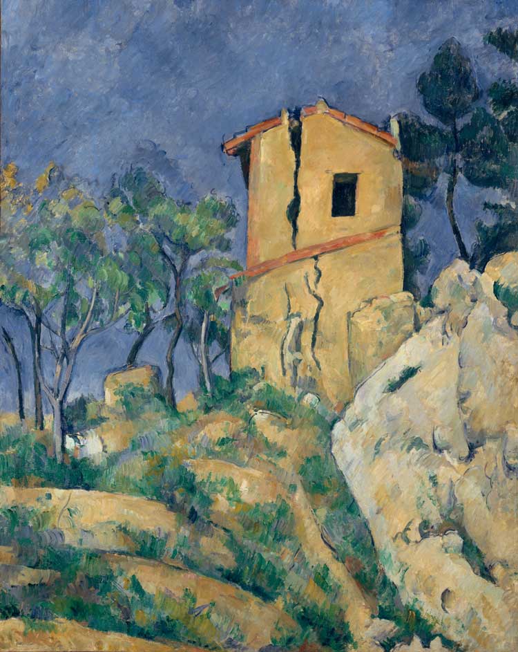 Paul Cézanne. The House with Cracked Walls, c1892-95. Metropolitan Museum of Art, New York.
