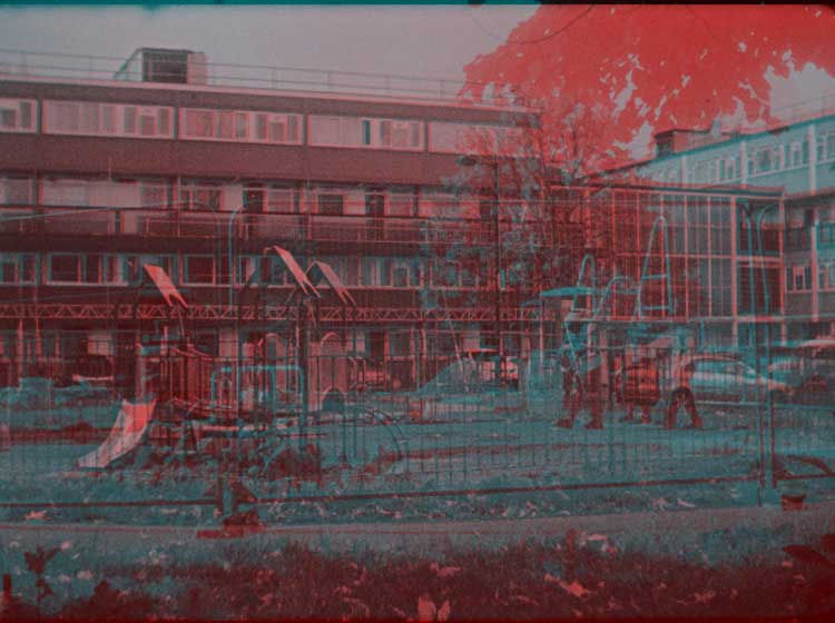 Céline Condorelli and Ben Rivers with Jay Bernard. After Work, 2021, film still. Colour, sound, 16mm transferred to HD, 12:55. Courtesy the artists.