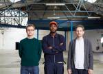Pricegore’s Dingle Price and Alex Gore with artist Yinka Ilori. Photo: James Lyndsay.
