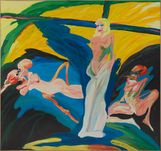 William Crozier. The Ladies of Charlotte Street, 1975. Oil on canvas, 214 x 228 cm. © The Artist