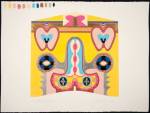 Judy Chicago. Study for Bigamy Hood, 2011. Acrylic on rag paper, 22 x 30 in.