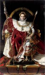 Jean-Auguste-Dominique Ingres. <em>Napoleon I on the Imperial Throne</em>, 1806. Oil on canvas, 260 x 163 cm. Musee de l Armee, Paris, 5420 Photo: &copy; Musee de l Armee, Dist. RMN/Segrette, Paris