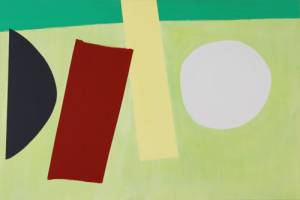 John McLean. <em>Acrobat</em>, 2011. Acrylic on canvas, 120 x 180 cm. &copy; the artist, images courtesy Poussin Gallery.