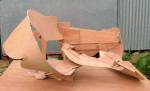 Tim Scott. <em>Woodwind I</em>, 2011. Plywood, height 90 cm. &copy; the artist, images courtesy Poussin Gallery.