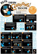 Chris Ware. <em>Draw Cartoons&mdash;Ruin Your Life</em>, 2003. Pen and ink with coloured pencil and gouache. Collection of the artist. Reproduced with permission of the artist.