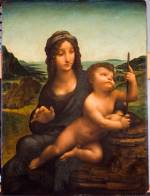 Leonardo da Vinci (1452-1519).<em> Virgin and Child (</em><em>The Madonna of the Yarnwinder)</em>, about 1499 onwards. Oil on walnut, 48.9 cm x 36.8 cm. Private Collection, on loan to the National Galleries of Scotland, Edinburgh. &copy; The 10th Duke of Buccleuch and The Trustees of the Buccleuch Living Heritage Trust. Photo: Antonia Reeve.