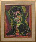 Max Herman Maxy (1895-1971): Portrait of Tristan Tzara (1924) &copy; National Art Museum of Romania (original to be on display in the exhibition starting with October 1).