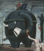 Max Ernst, French, born Germany 1891-1976. <em>Celebes (C&eacute;l&egrave;bes) or The Elephant of Celebes (Der Elefant von Celebes)</em> 1921. 
Oil on canvas, 125.4 x 107.9 cm. Tate. Purchased 1975 
&copy; Tate, London 2006
&copy; 2006 Max Ernst/Artists Rights Society (ARS), New York/ADAGP, Paris.