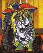 Pablo Picasso (1881&ndash;1973). <em>Weeping Woman</em>, 1937. 
Oil on canvas, 60.8 x 50 cm. Collection: Tate, London. &copy; Succession Picasso/DACS 2009. Image &copy; Tate, London 2009.