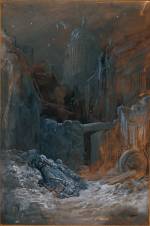 Gustave Doré. Pauvresse à Londres, 1869. Lavis, plume et rehauts de gouache blanche, 46,3 x 30,6 cm. Strasbourg, Musée d’Art Moderne et Contemporain de Strasbourg. © Photo musées de Strasbourg.