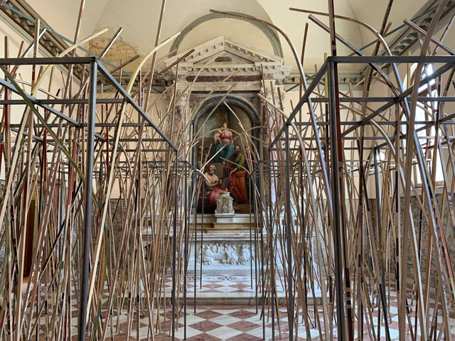 Sean Edwards: Undo Things Done, installation view, Wales in Venice, 2019. Photo: Martin Kennedy.
