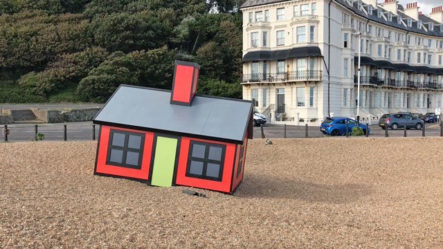 Richard Woods. Holiday Home, Folkestone Triennial, 2017. Photograph: Martin Kennedy.