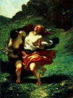 Honoré-Victorin 
            Daumier. Nymphs pursued by Satyrs, 1850. Oil on canvas, 131.8 x 97.8 
            cm. Montreal Museum of Fine Arts, Quebec.