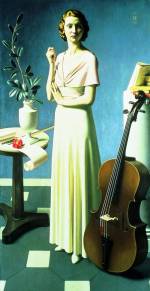 Meredith 
            Frampton. Portrait of a Young Woman, 1935. Oil on canvas, 205.7 x 
            107.9 cm. Tate, London © Tate 2002.