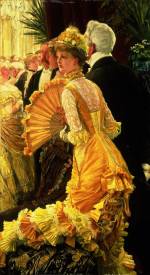Henri 
            Tissot. The Ball, c.1878. Oil on canvas, 90.2 x 50.2 cm.