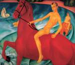 Kuzma Petrov-Vodkin. <em>Bathing the Red Horse, </em>1912. Oil on canvas, 160 x 186 cm. The State Tretyakov Gallery, Moscow &copy; State Tretyakov Gallery, Moscow