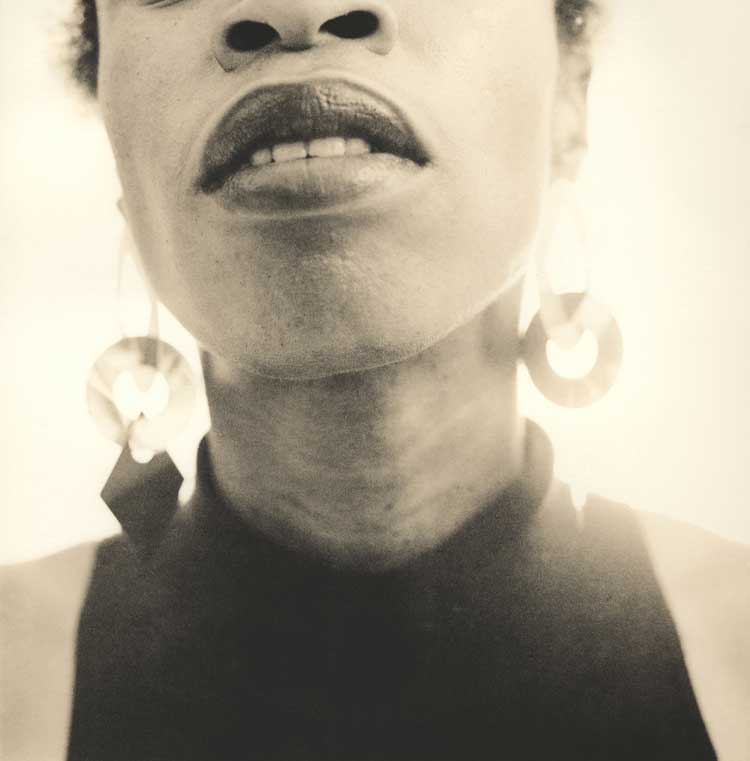 Joy Gregory, Autoportrait, 1989-90. Silver Gelatin Lith Print. © Joy Gregory/ Courtesy the artist and DACS.