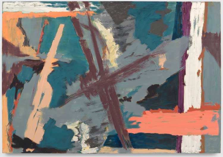 Judith Godwin. Reflection, 1979. Oil on canvas, 127 x 182.9 cm (50 x 72 in). Courtesy Pippy Houldsworth Gallery, London, and Berry Campbell, New York. © Judith Godwin Foundation. Photo: Ben Westoby.