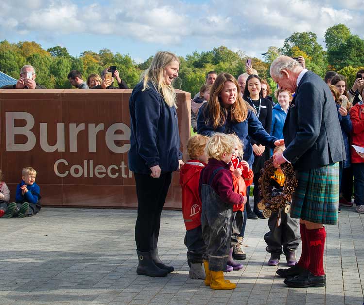King Charles III officially reopened The Burrell Collection on 13 October 2022. Photo: © Glasgow Life.