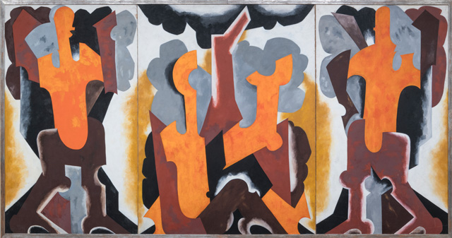 Natalia Goncharova, Bathers, 1922, installation view at Tate Modern, 2019. Photo: © Tate Photography (Matt Greenwood).