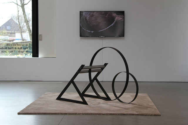 Paul Deslandes and Tine Bek’s As We Fall We Walk, installation view, House for an Art Lover, Bellahouston Park. Photograph: David Gibson.
