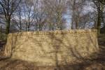 Andy Goldsworthy. <em>Outclosure</em>, 2007. Round wood and Yorkshire sandstone, quarried by Johnson’s Wellfield, Huddersfield. Sited with permission of Job Earnshaw and Bros Ltd. Photo: Jonty Wilde.