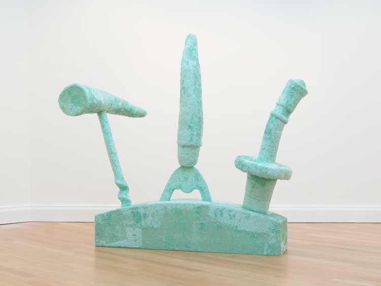Eric Bainbridge, Made in Hong Kong, 1987. Installation view, These Mad Hybrids: John Hoyland and Contemporary Sculpture, Royal West of England Academy, Bristol, 2024. Photo: Tim Bowditch.