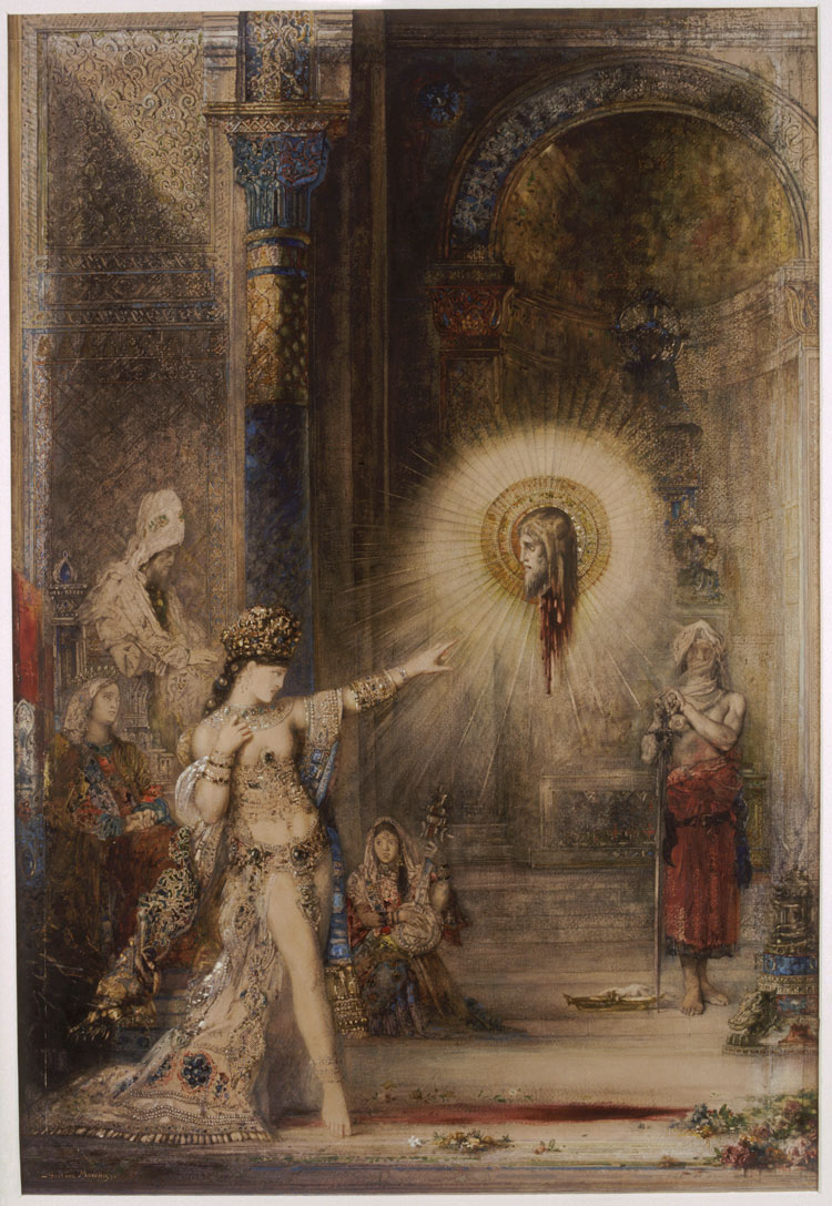Gustave Moreau, The Apparition, 1876. Watercolour, 106 x 72.2 cm. Paris, Musée d